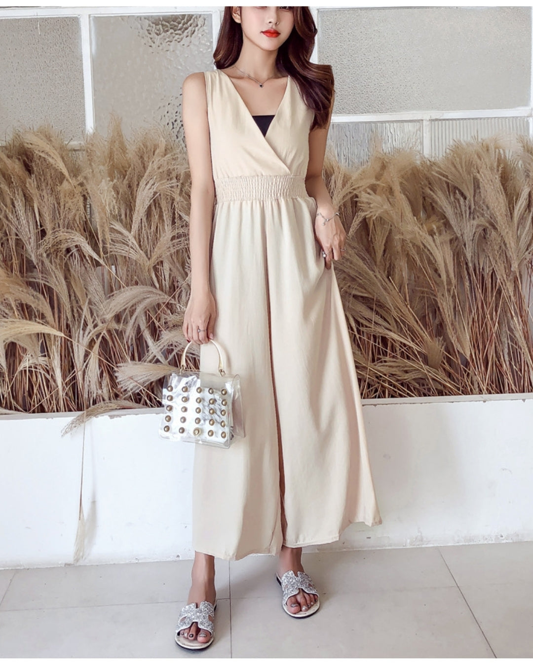 涼感＆ゆる美サロペット【楽なのに、きれいが崩れない】