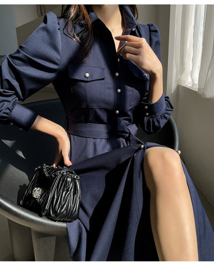 ウエストリボンワンピース【凛とした美しさを纏う】