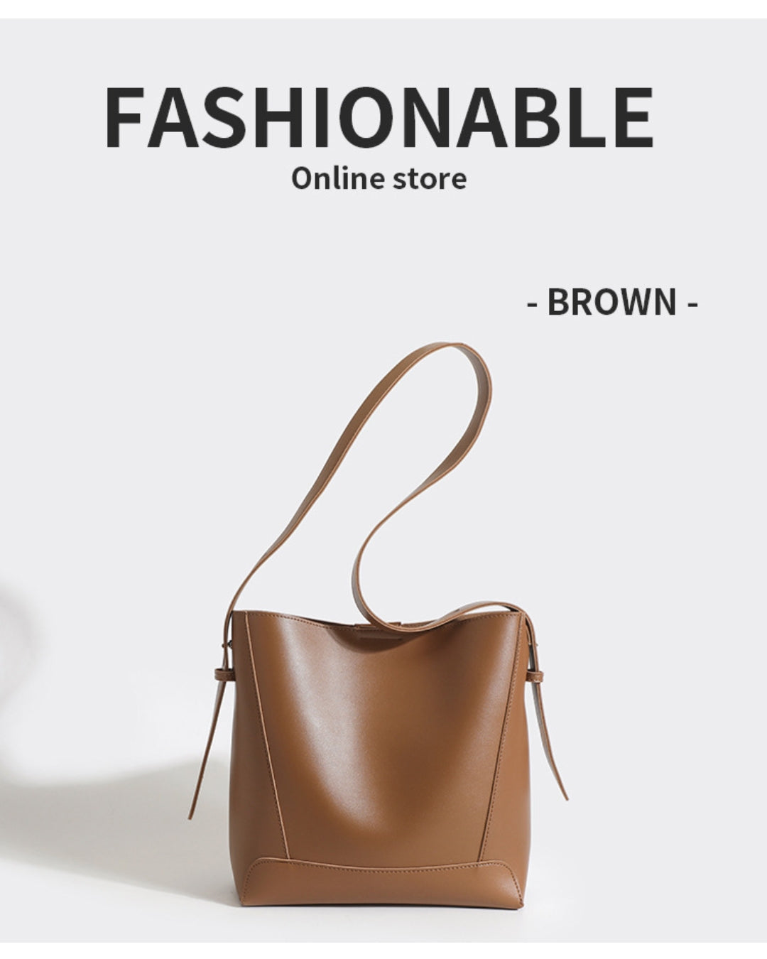 〈ミニマルデザイン〉レザートートバッグ【上質を日常に。持つだけで映える】