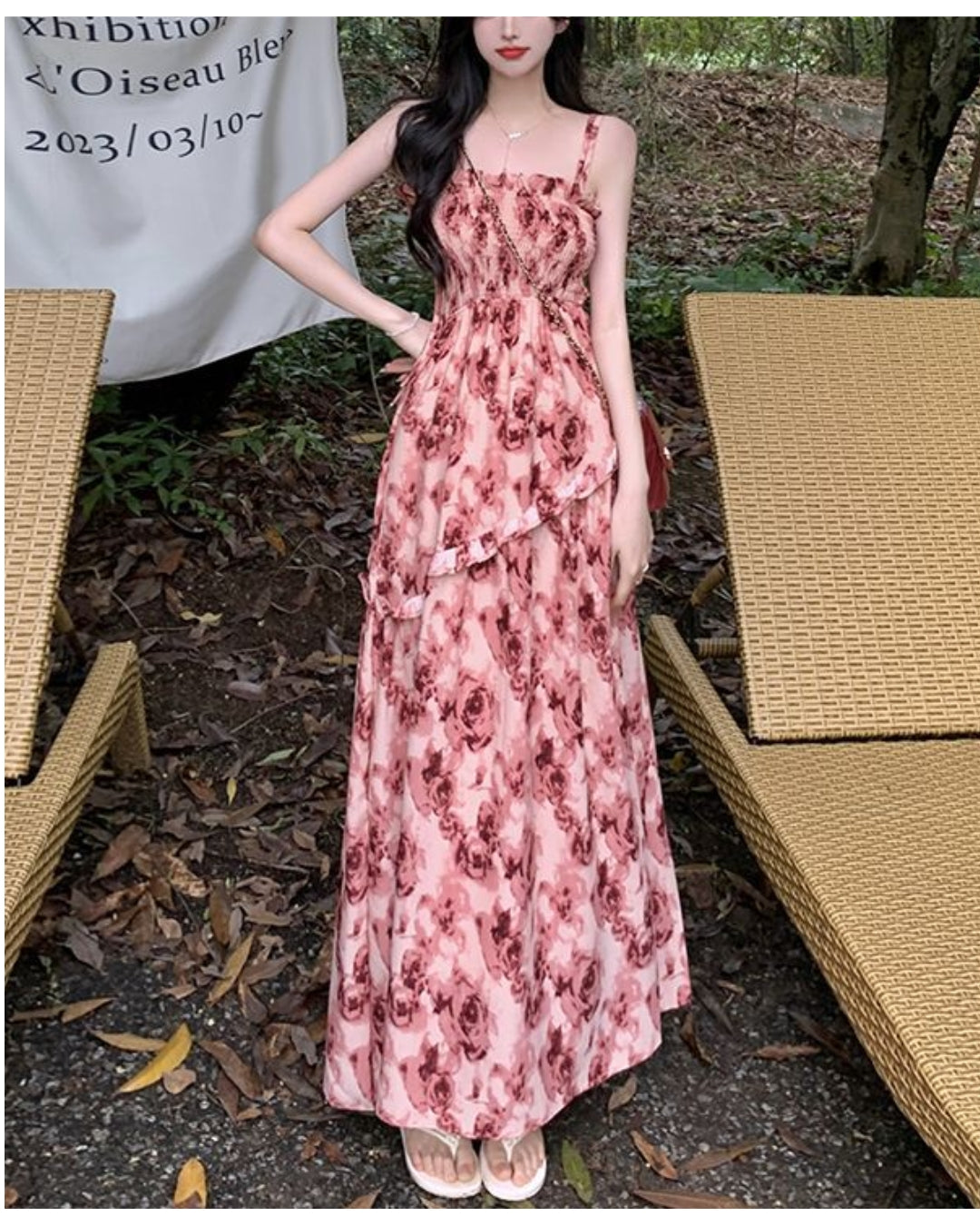 花柄ティアードサマーワンピ【涼やかに華やぐ、夏の主役ワンピ】